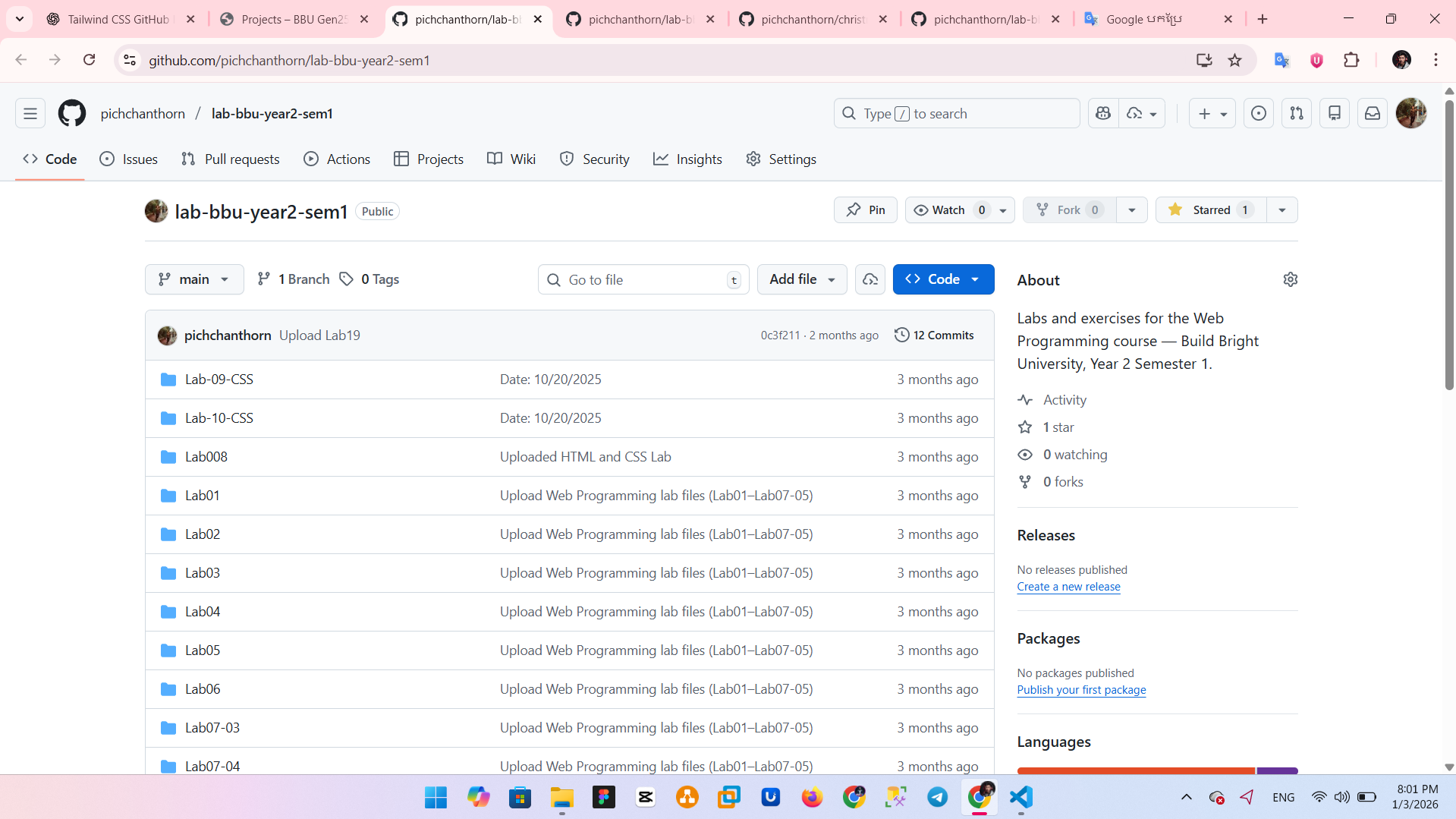 Web Programming Labs Repository